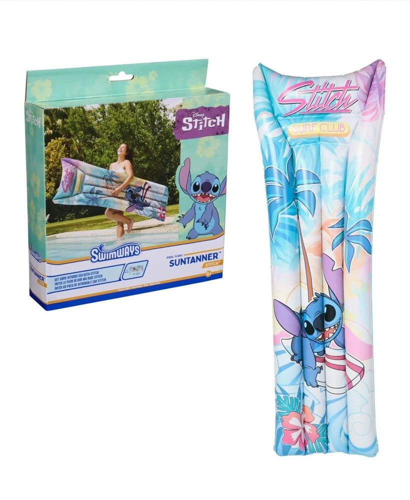 🪼 Disney Stitch Suntanner Pool Float, Inflatable Pool Floats 🆕