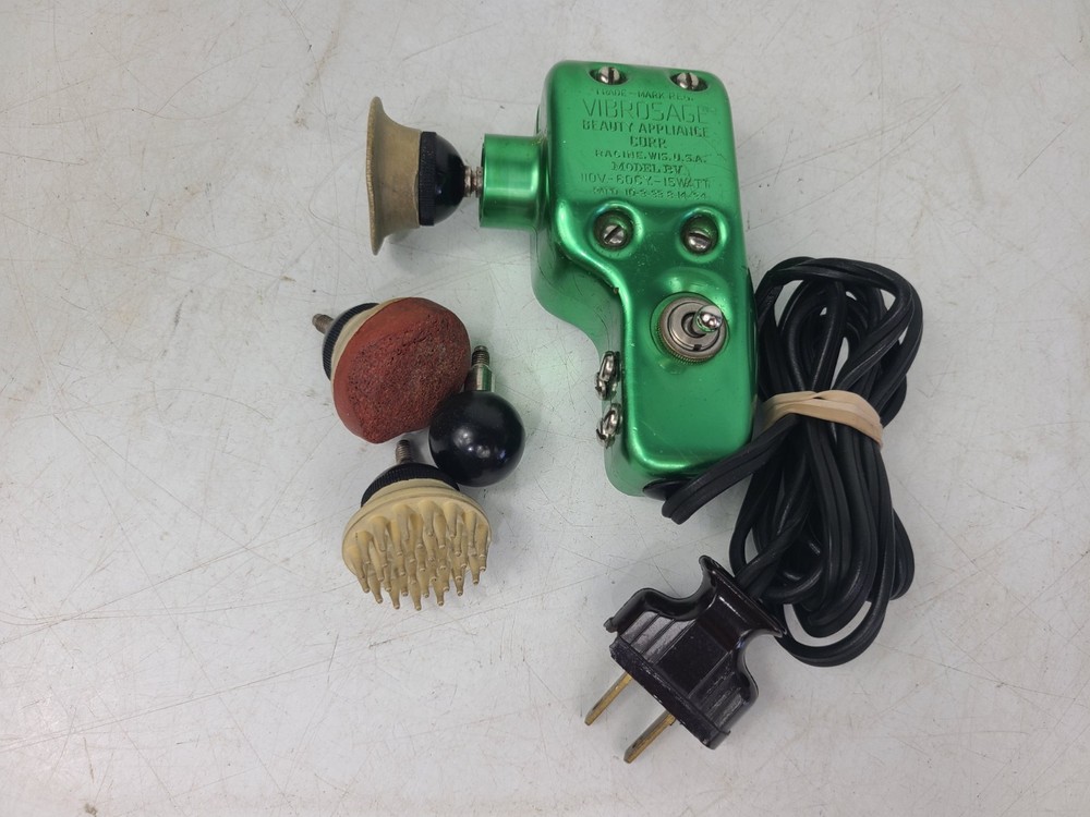 Vibrosage Model BV Personal Vibrating Massager Tested Used Bundle