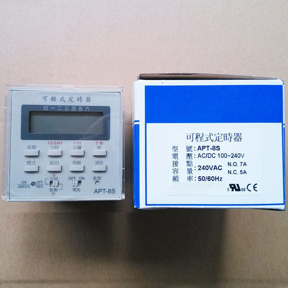 1PC Anliang Programmable Timer 100-24V 12-48V For ANLY APT-8S APT-9S