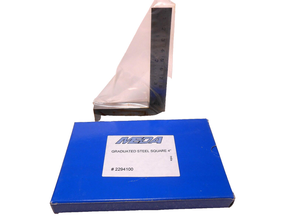 MEDA 4" Graduated Steel Square 4 Inch Square