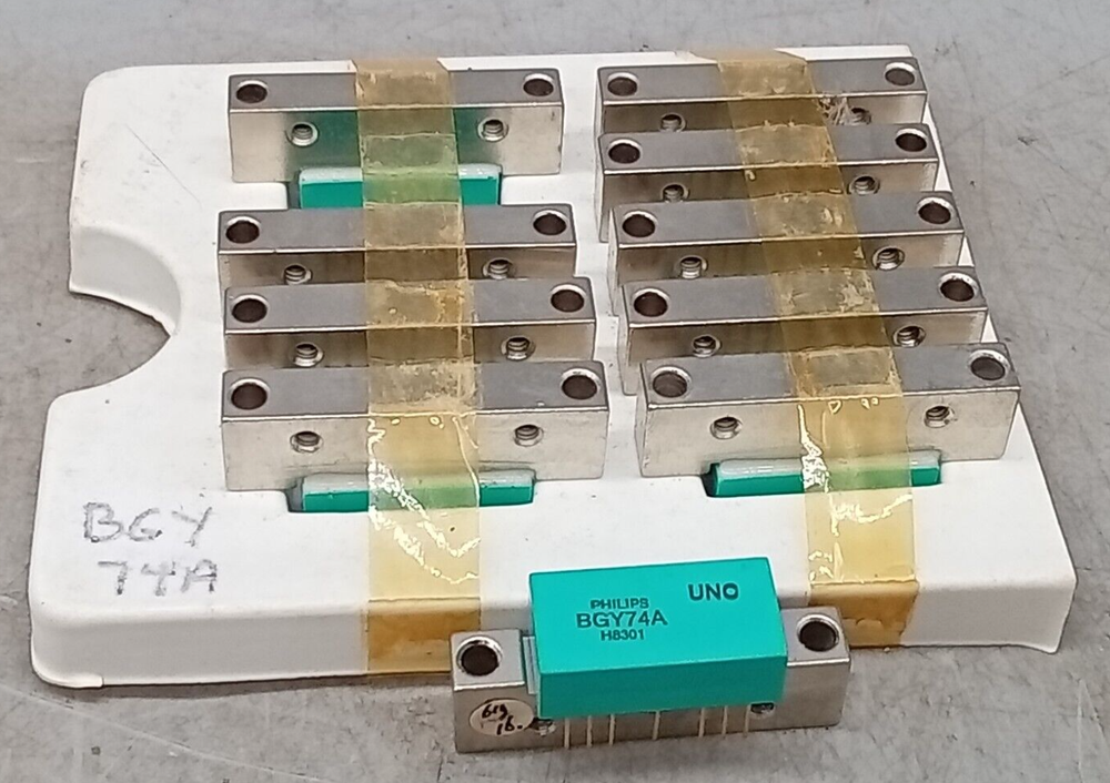 10 QTY NOS BGY74A CATV amplifier module NEW PHILIPS