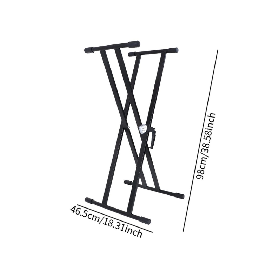 Keyboard Stand Sturdy Professional Double Braced Stability Height Adjustable