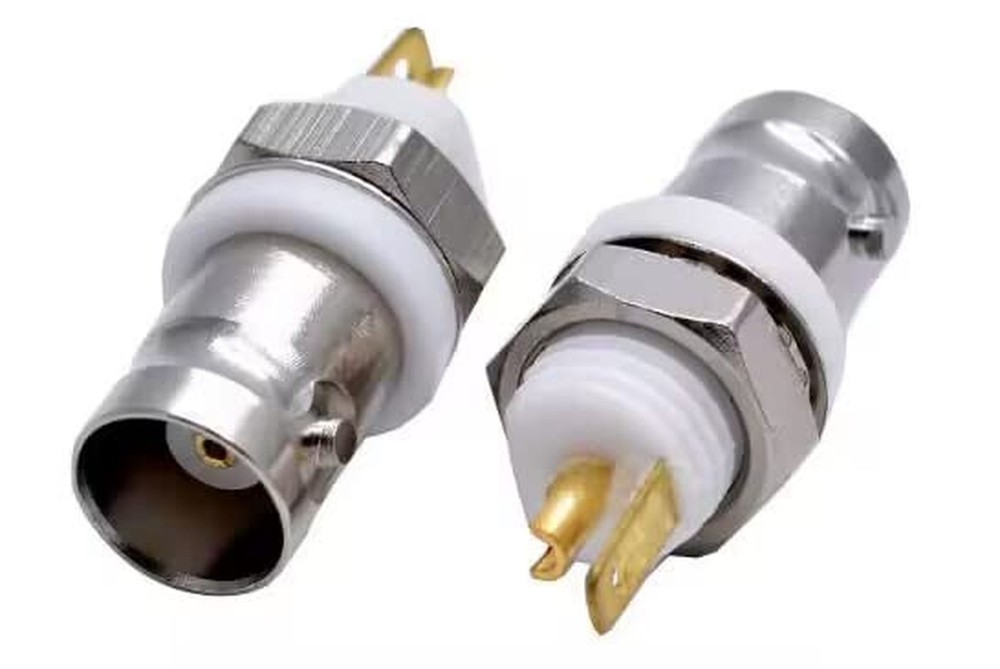 BNC Female Jack Bulkhead Solder Panel Mount Insulated Coax Rf Connector, Pack...