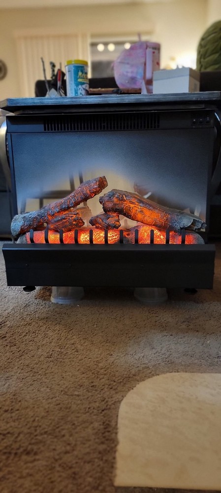 Dimplex 23" Fireplace Insert Electric Box Black Standard Log Set Heater 120V