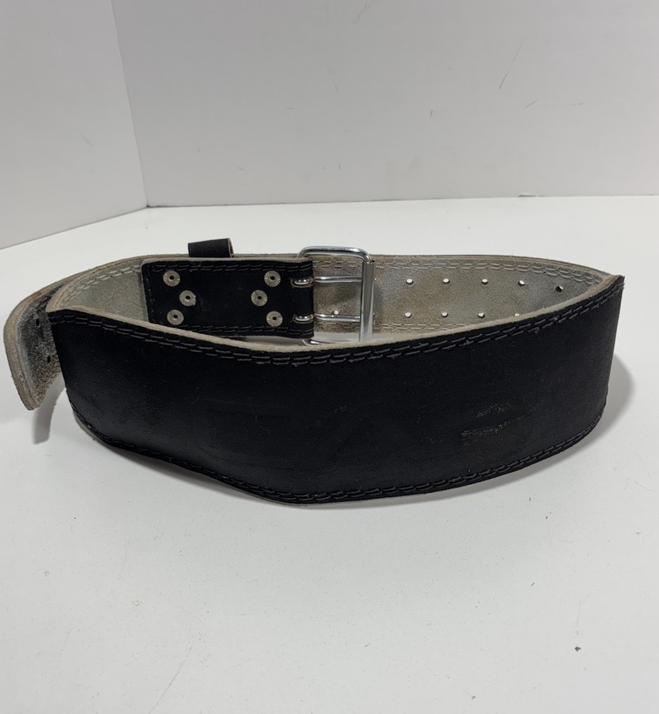 CAP Split Leather Weightlifting Belt Black Medium