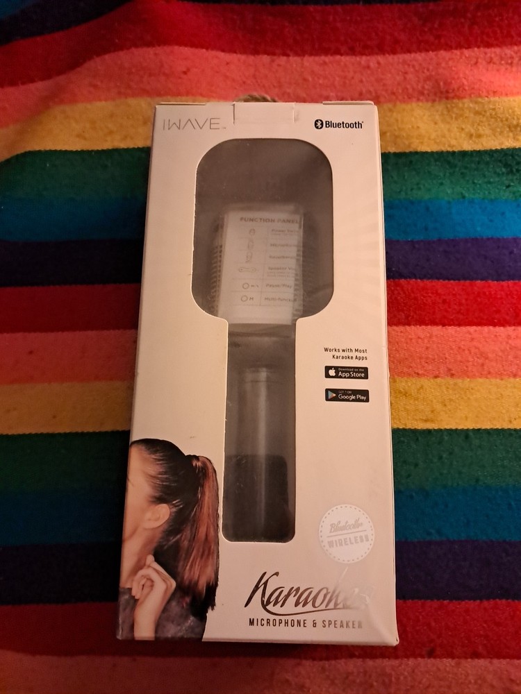 IWAVE BLUETOOTH WIRELESS KARAOKE MICROPHONE & SPEAKER 10 WATT SPEAKER DRIVER UNI