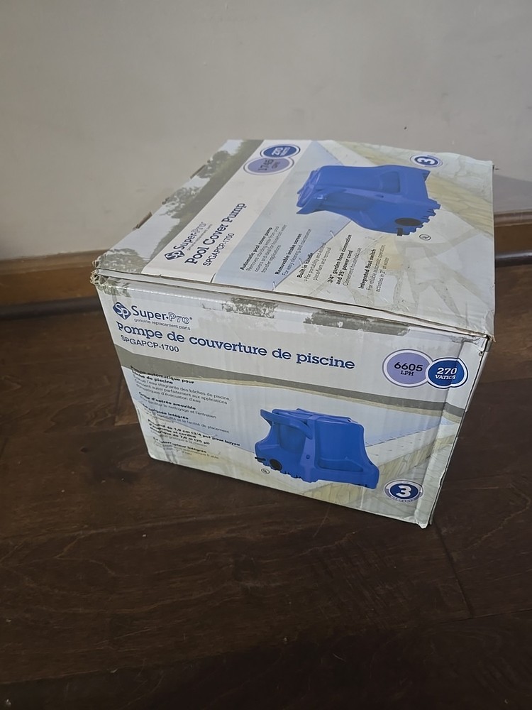 Super Pro SPGAPCP-1700 Automatic Swimming Pool Winter Cover Pump Powers