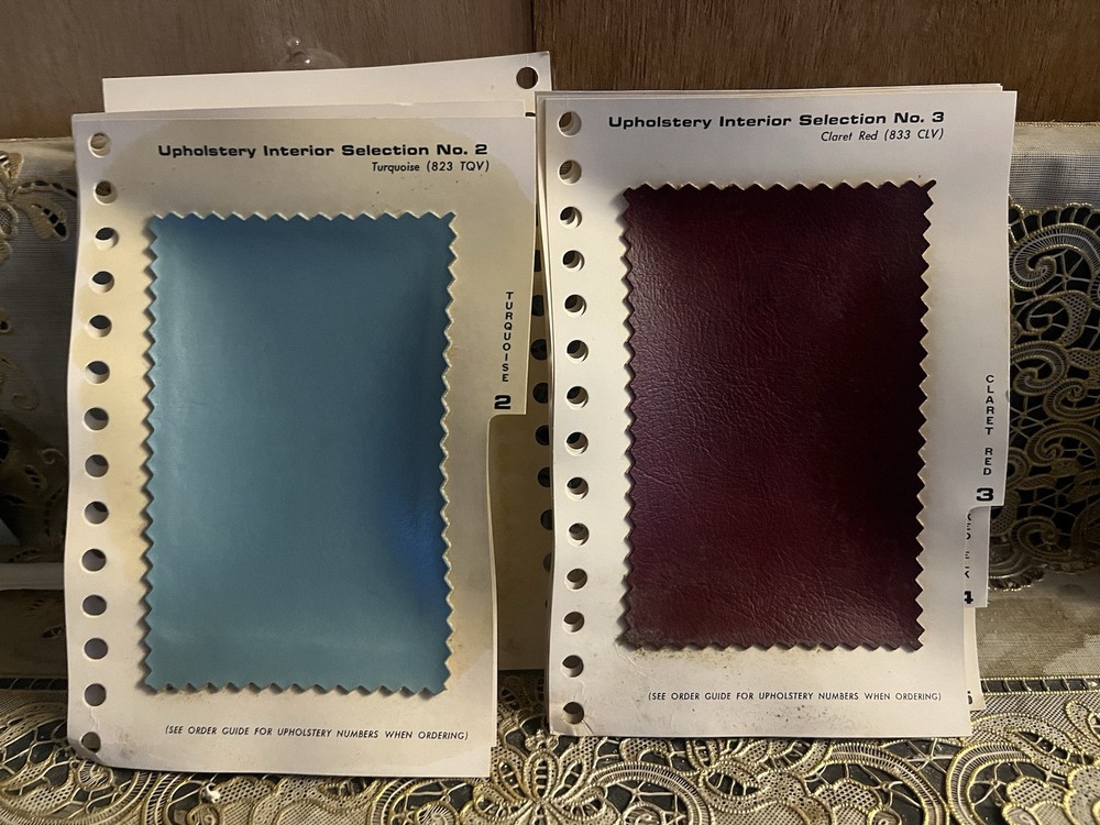 Avanti Interior Upholstery Selections