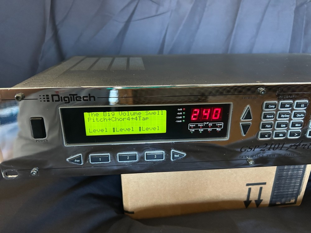 RARE Chrome DigiTech GSP2101 Artist PRO Guitar Rack Multi-Effects Unit MINT