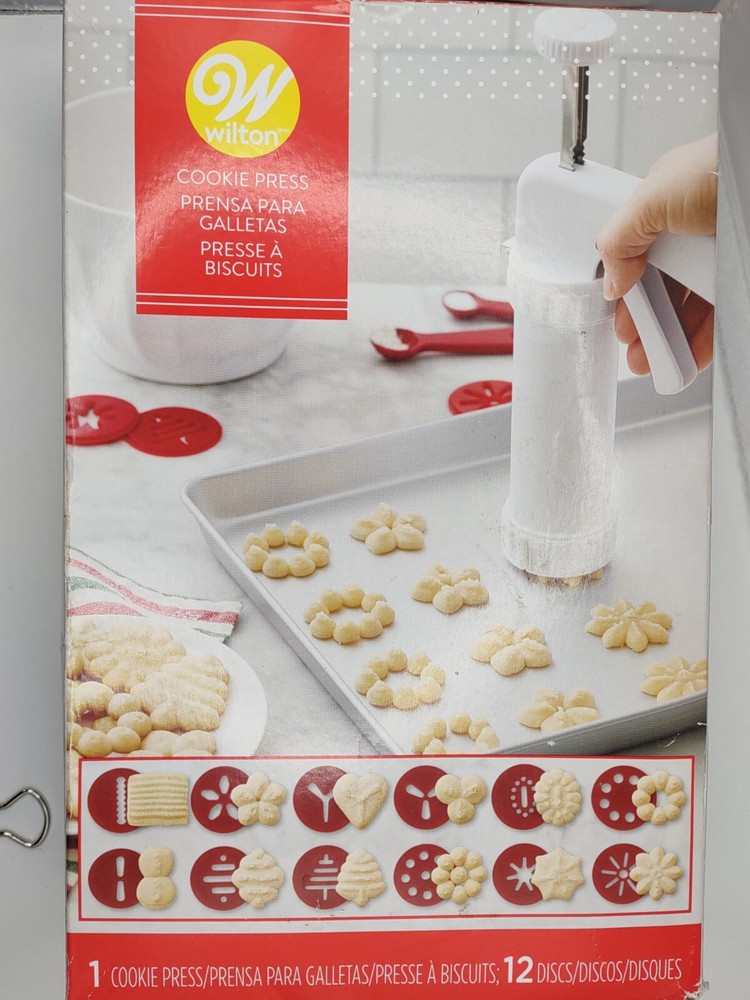 Wilton Cookie Press 12 Discs