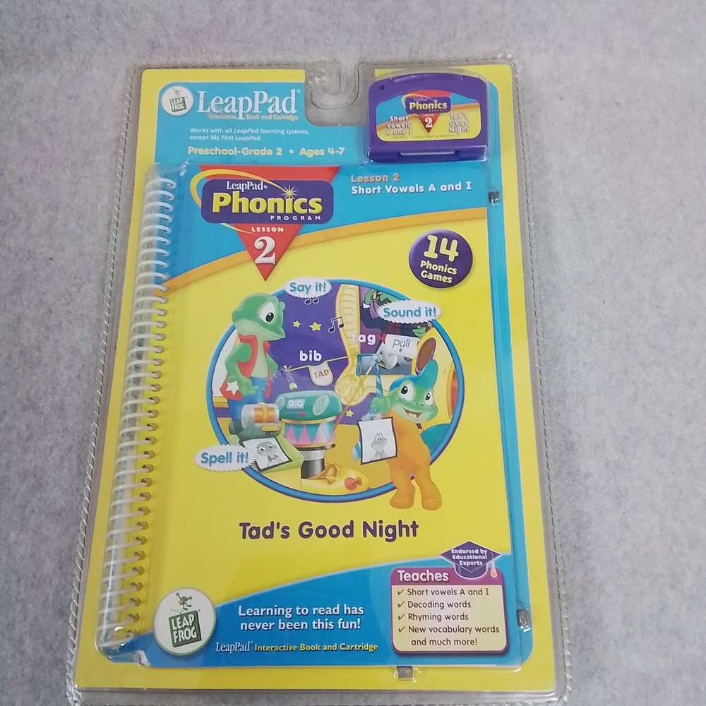 2001-2002 Three New Leepfrog LeepPad Phonics Interactive Books & Cartridges