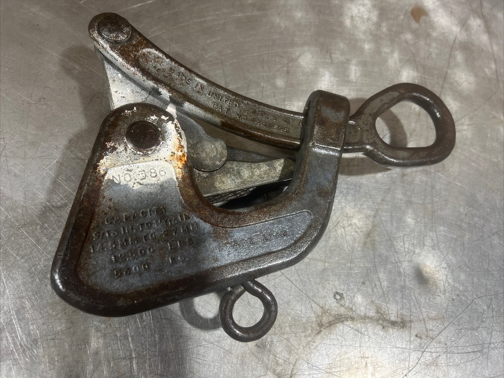CRESCENT TOOL 386 CABLE WIRE GRIP PULLER 12,500 LBS CAP Used Surplus