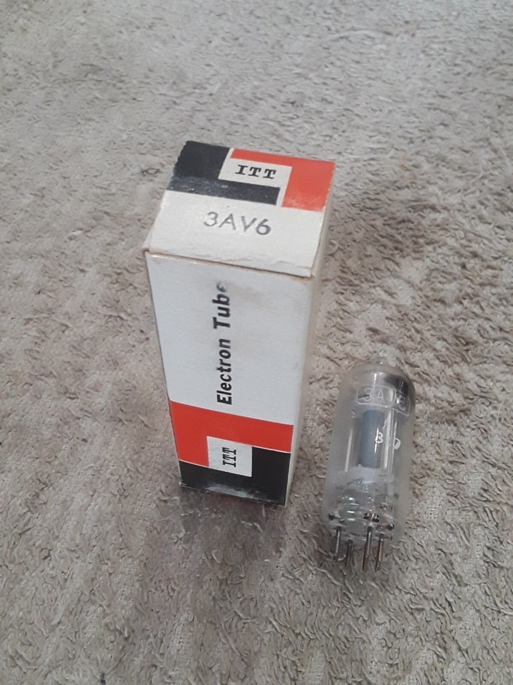 NOS ITT 3AV6 Vacuum tube