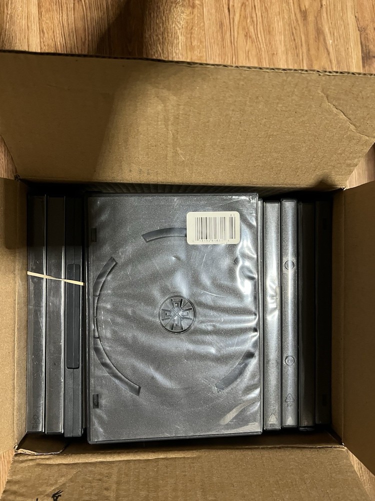 Recordings & Supplies 14mm DVD Empty Replacement Cases with Wrap...