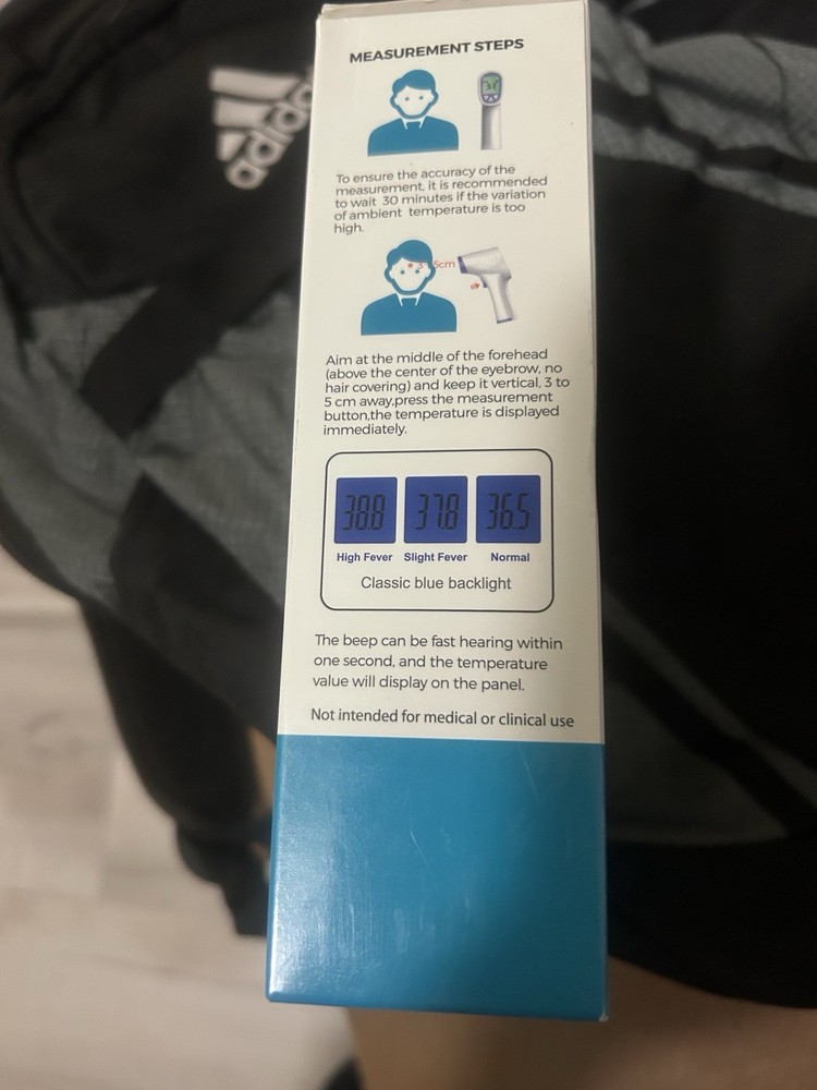 PROFESSIONAL NO TOUCH INFARED FOREHEAD THERMOMETER Model: QY-EWQ-01