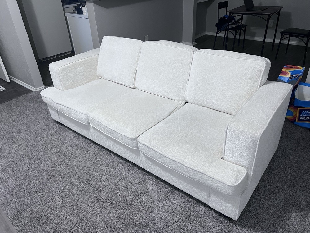 Amazon Boucle Couch - 7 Months Old, Minor Zipper Issue