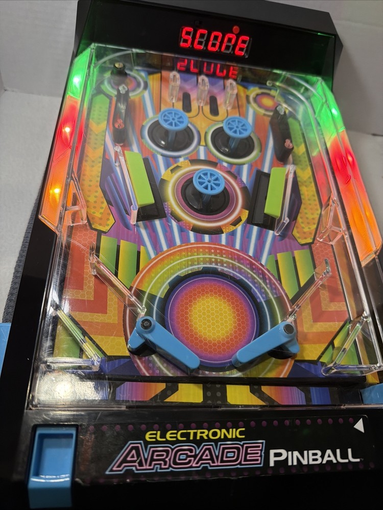 Electronic Arcade Tabletop Pinball Machine Sounds Lights