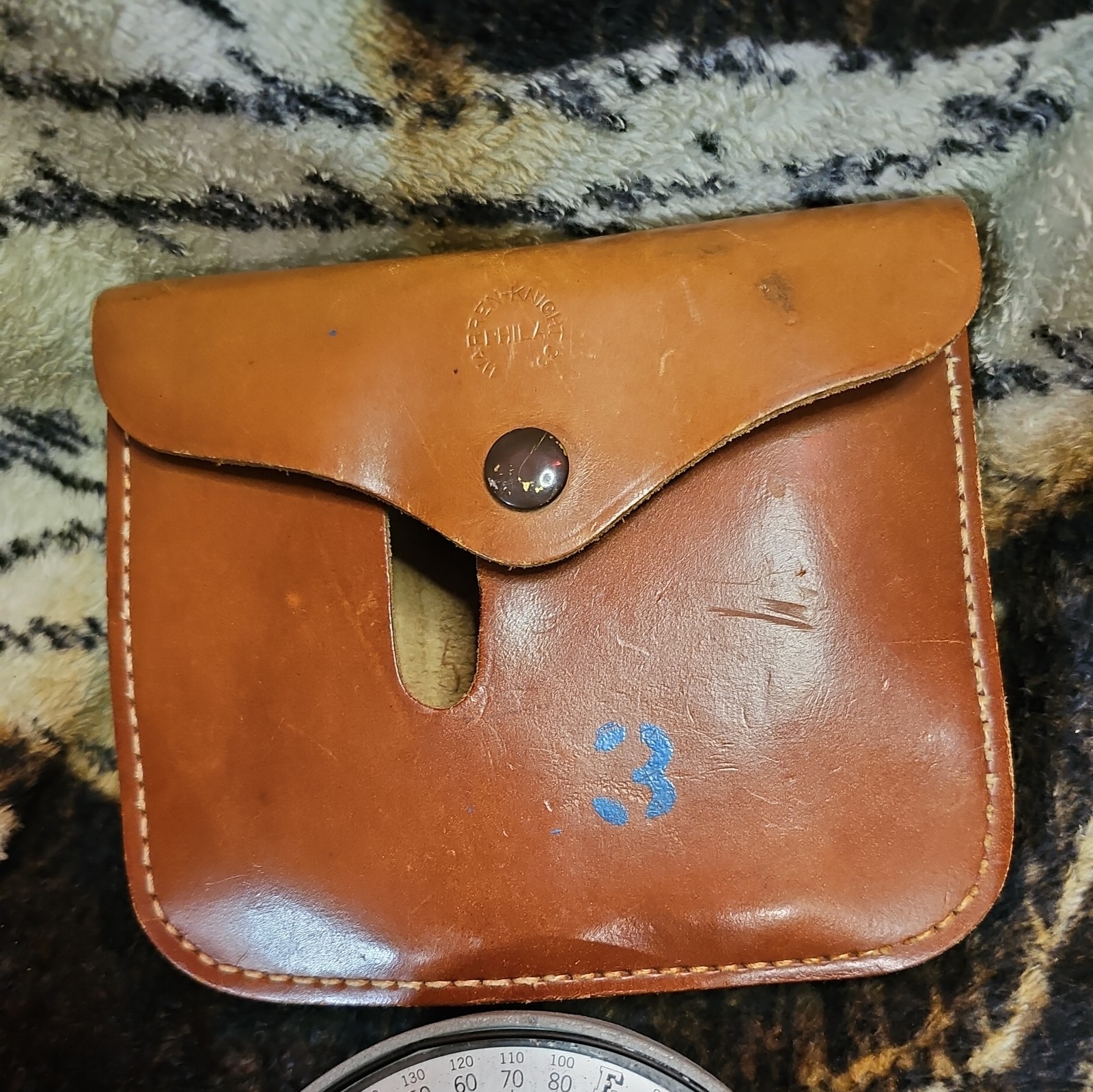 Vintage Antique Surveyors Compass Warren Knight Co Philadelphia PA W/pouch