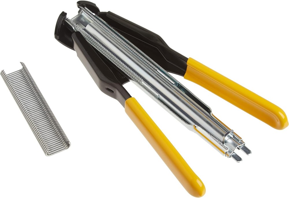 Durable Spring-Loaded Hog Ring Pliers with 1000 Rings – Efficient & Lightweight