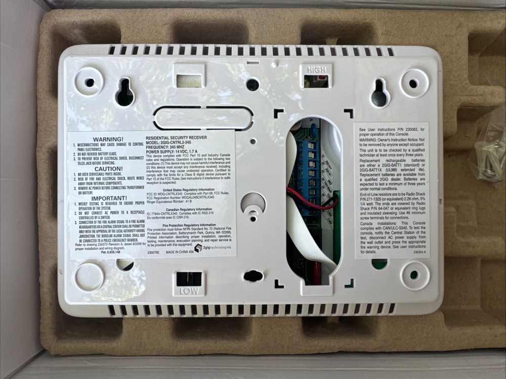 2gig 2GIG-PIR1-345 Security & Control Panel *READ*