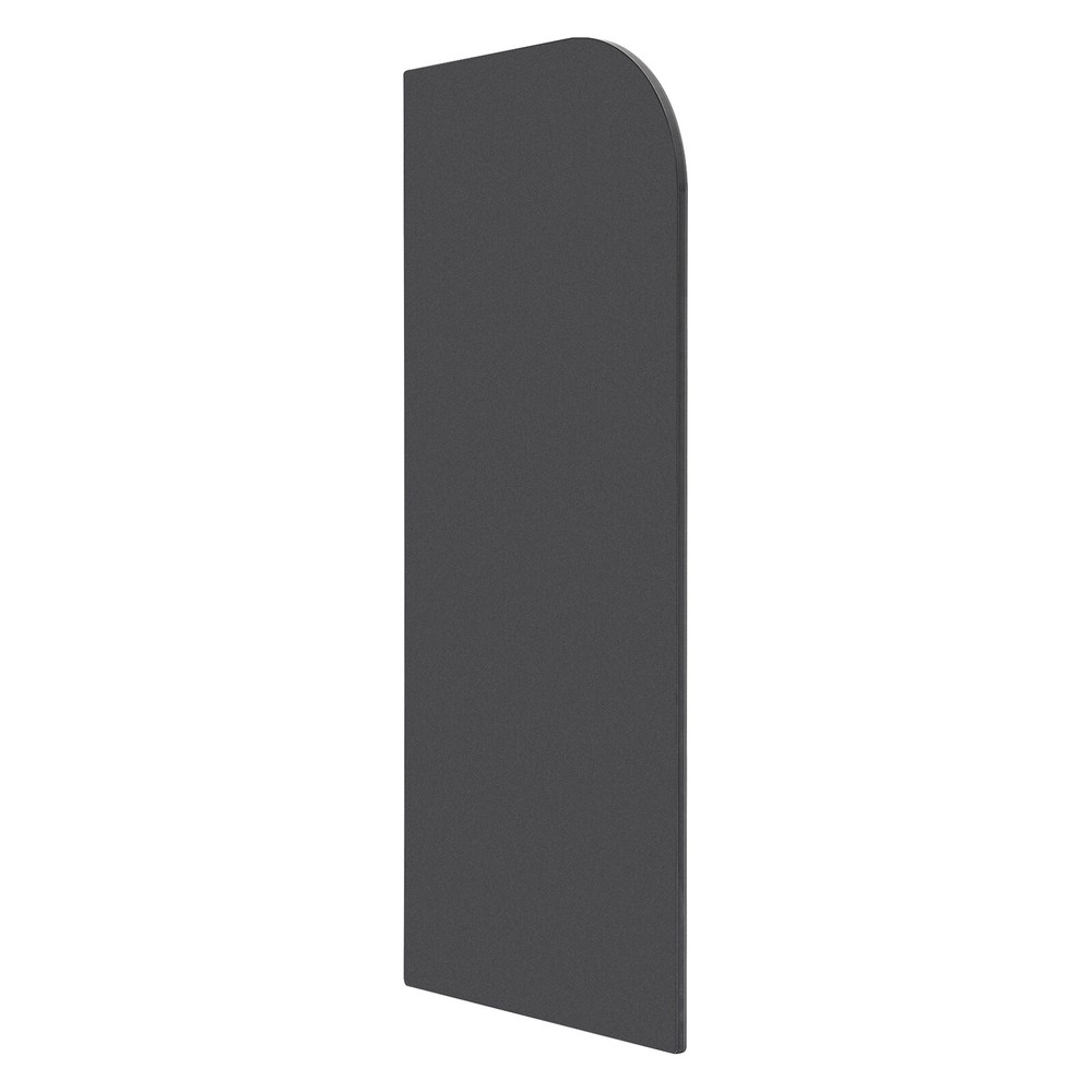 Wall-Mounted Men Urinal Partition Screen, Urinal Partition Divider Screen Black
