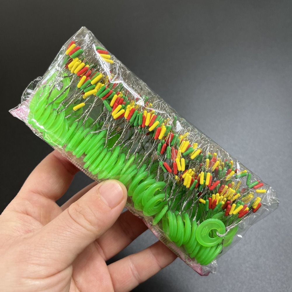 600pcs Float Rubber Stopper Fishing Bobber Stopper Oval Sliding Float Stops US