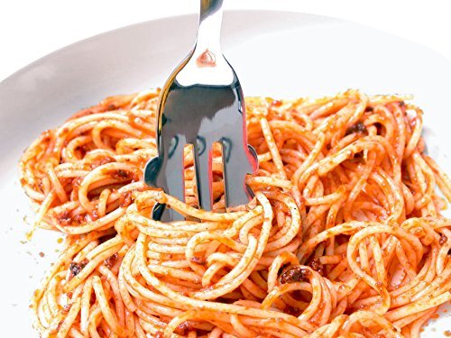 for-Ghetti Spaghetti Fork (Set of 4) Large (Pack 4), Silver