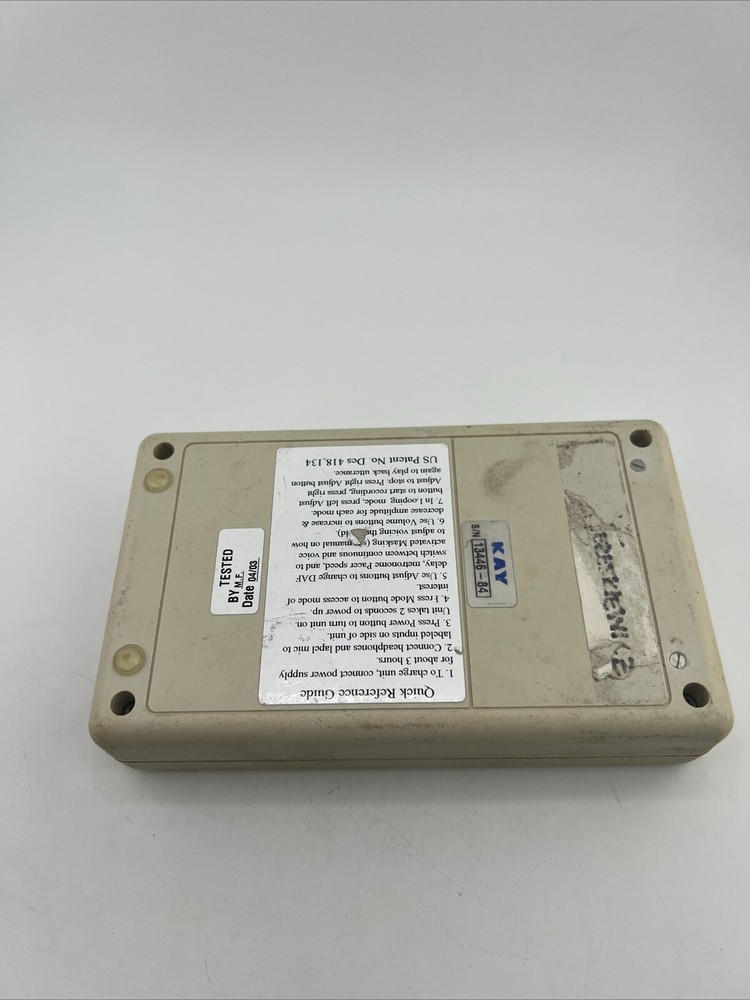 KAY Microphone Pro Audio Facilitator Processor Model 3500 No Power Cord/Accessor