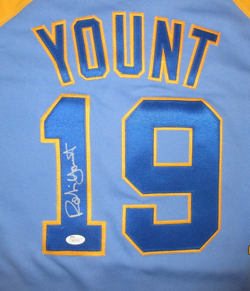 ROBIN YOUNT Signed Brewers Cooperstown Collection Authentic Jersey JSA Cert