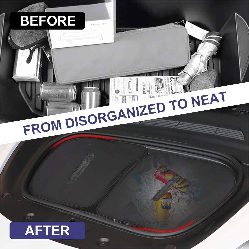 For Tesla Model Y Front Trunk Organizer Insulation Cooler Storage Bag Leakproof