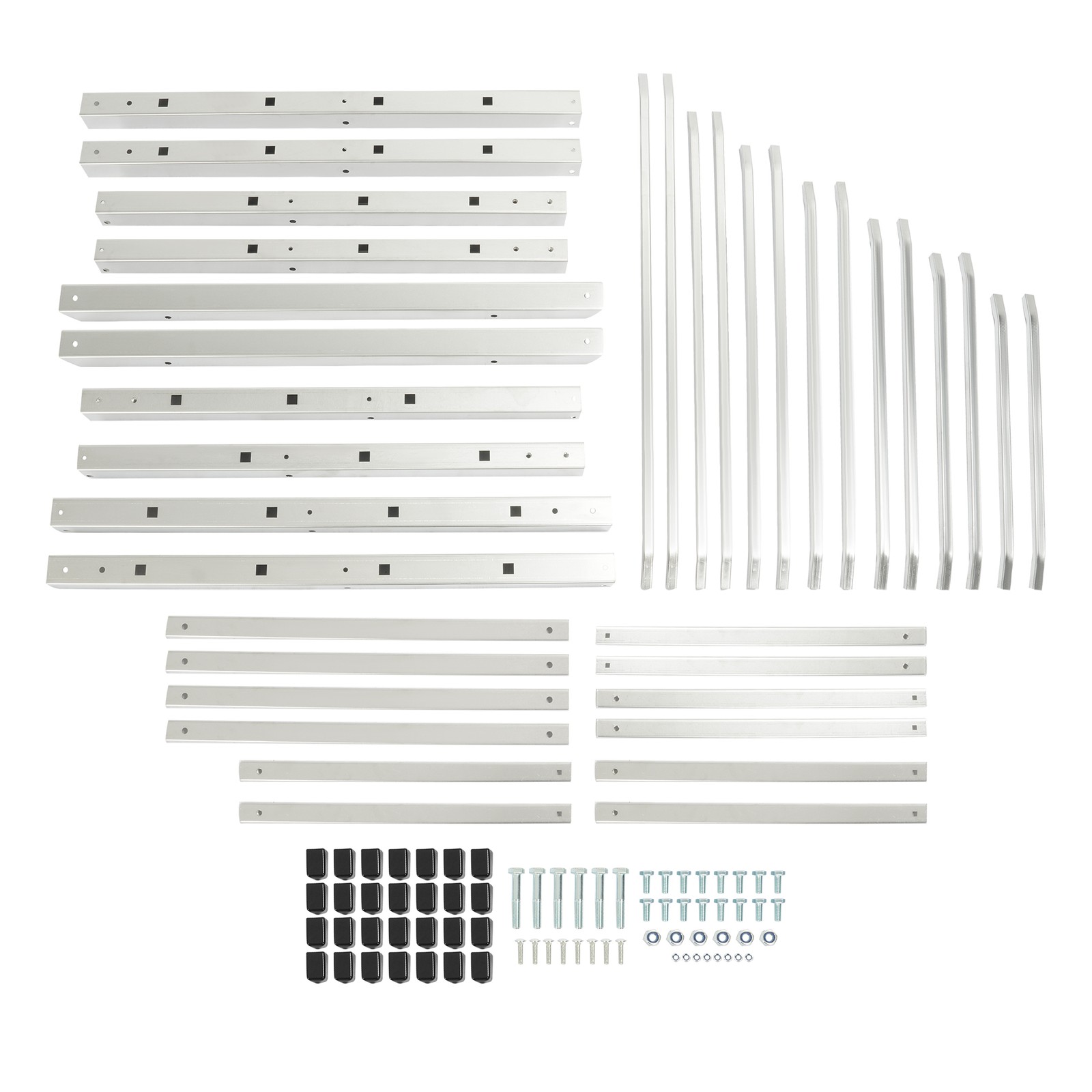 7-Tier Horizontal Storage Rack 5FTx 3FTx5 1/2FT Floor Standing Lumber For Garage