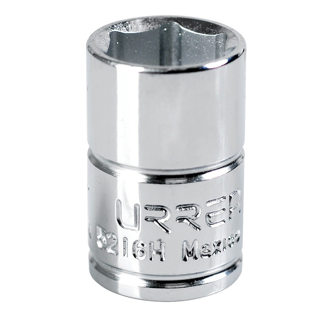 URREA 5216H 3/8" Drive Chrome Standard Socket 6 Point 1/2"