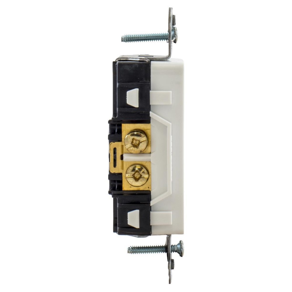 Wiring Device-Kellems DR20WHITR 1-Phase Decorator Duplex Tamper Resistant