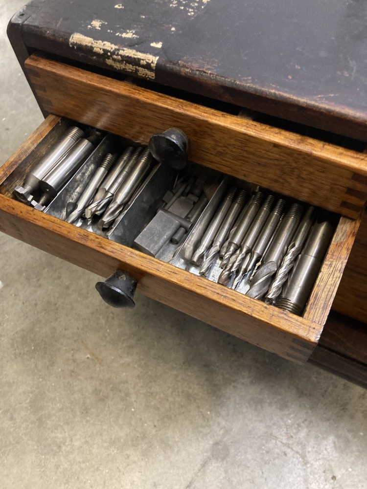 Vintage Moore & Wright Engineers Toolbox With Tools
