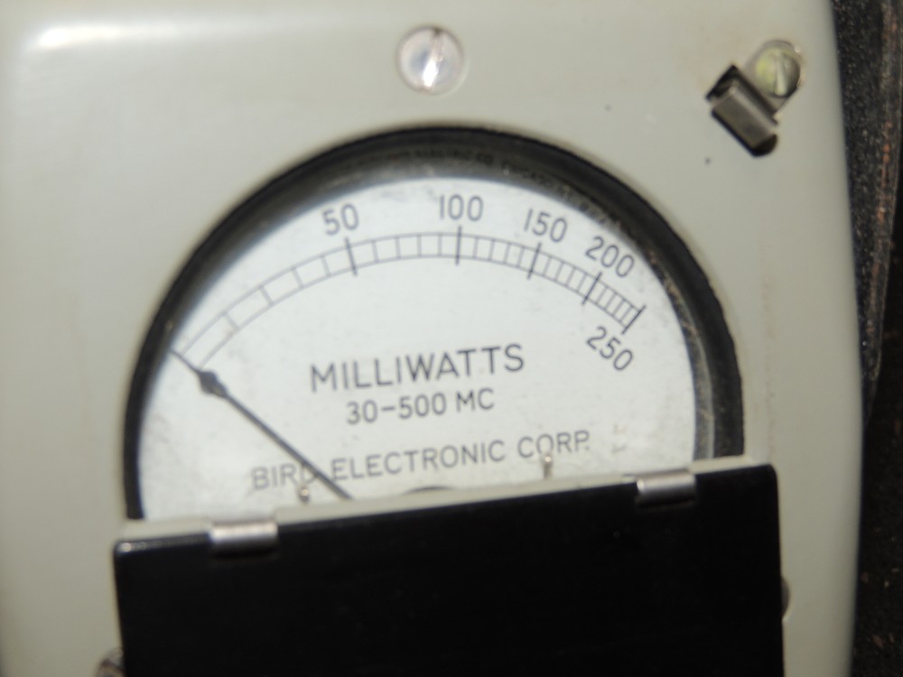 Bird Electronic Corp Wattmeter Milliwatts Model 6250