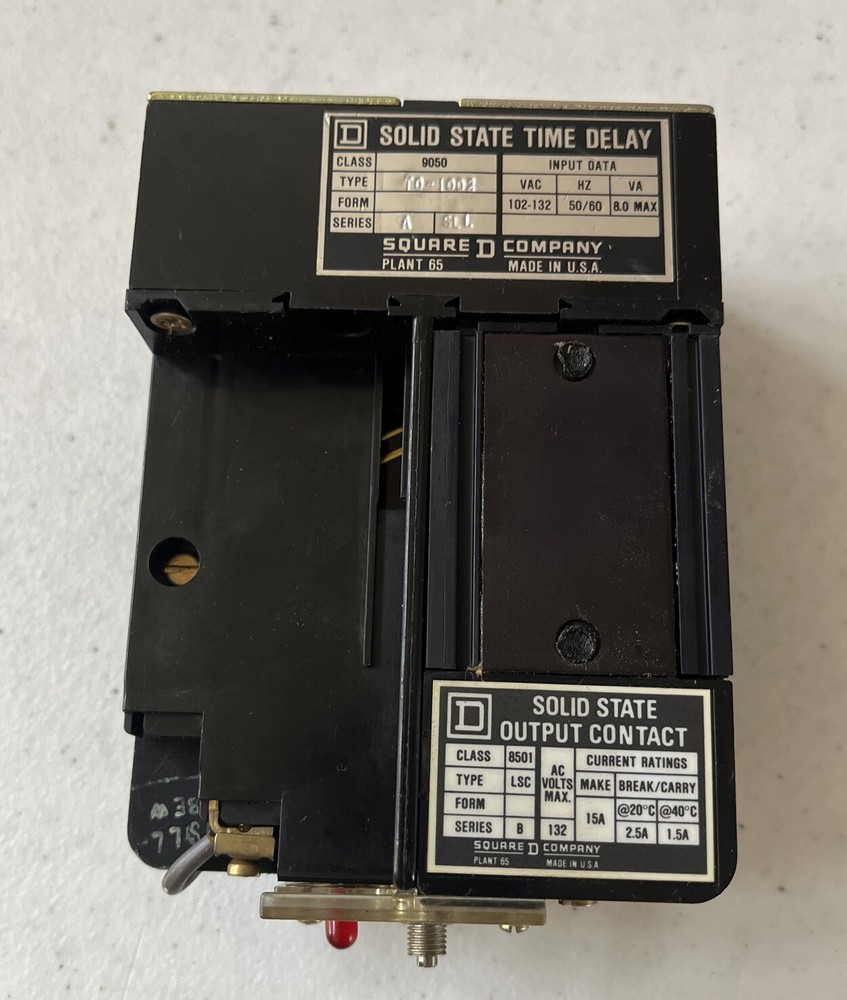 SQUARE D Solid State Time Delay Class 9050 Type TO-1002