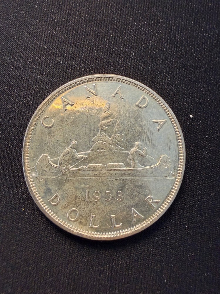 1953 Canadian Silver Dollar Coin