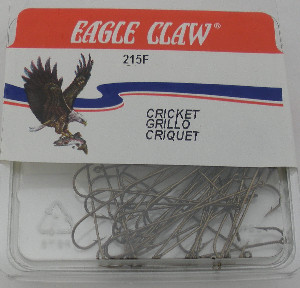 Eagle Claw 215F #4 50Ct Bronze Aberdeen Cricket Hooks