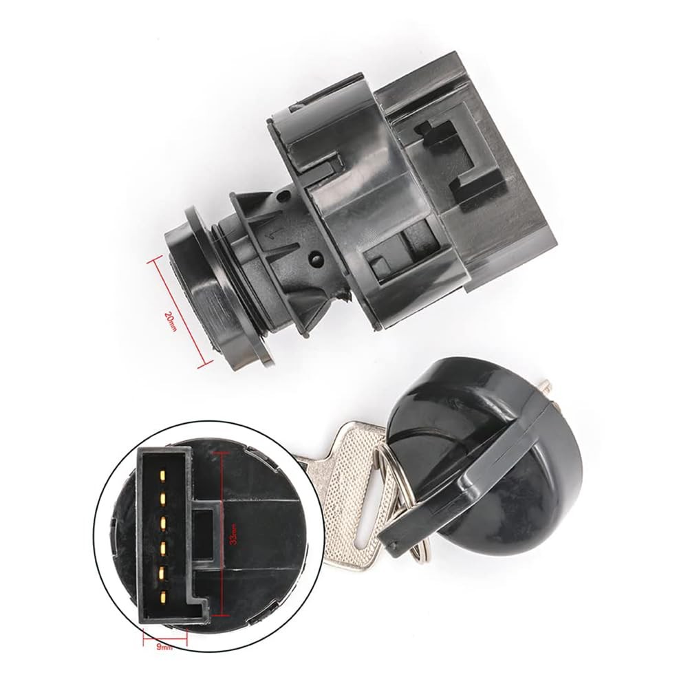 Replace 5504012166 SUKECA Ignition Switch Key 4 Position 6 Pin Fits for...
