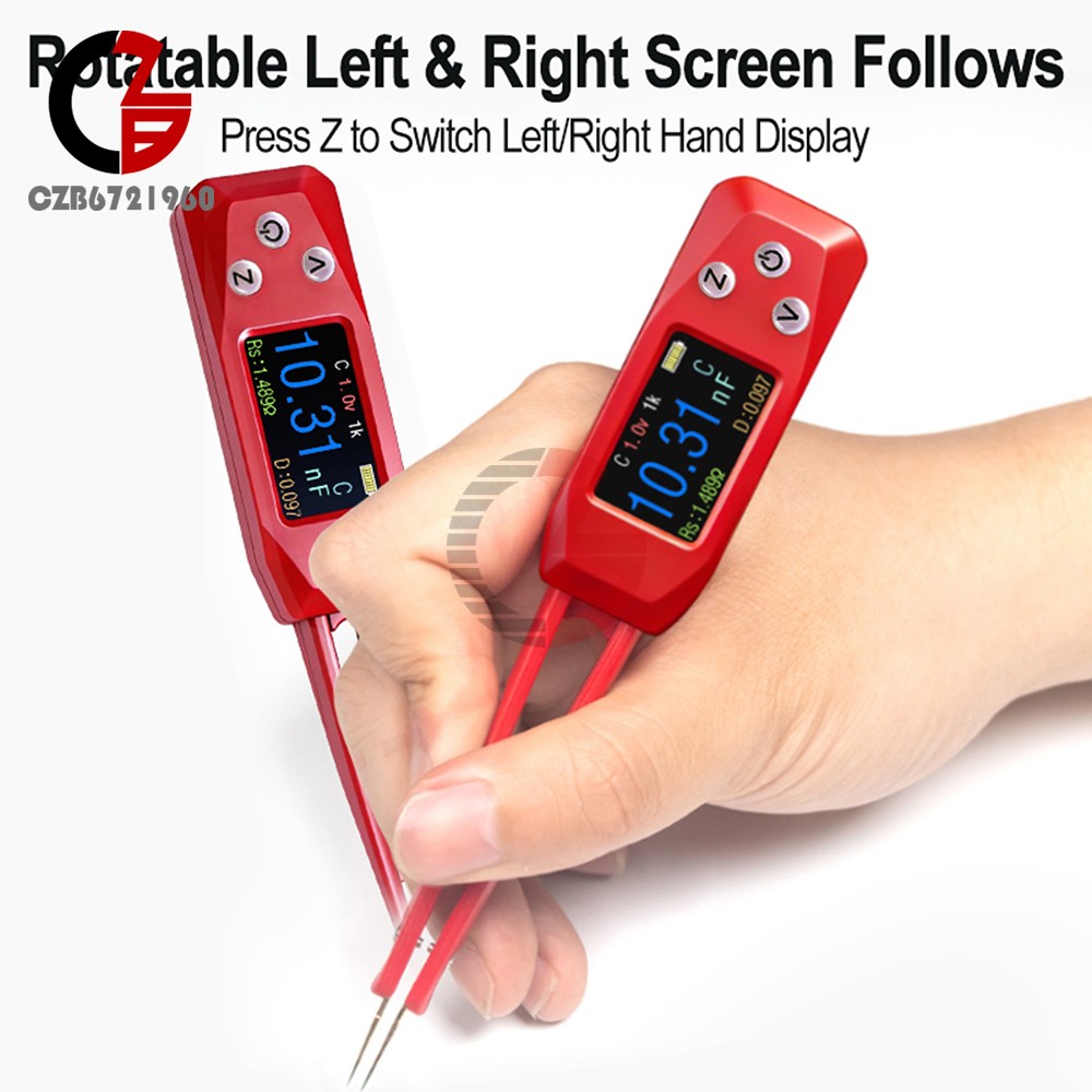 PZEM-039 Digital Smart Tweezer LCR Resistor Capacitance Diode Test Multimeter