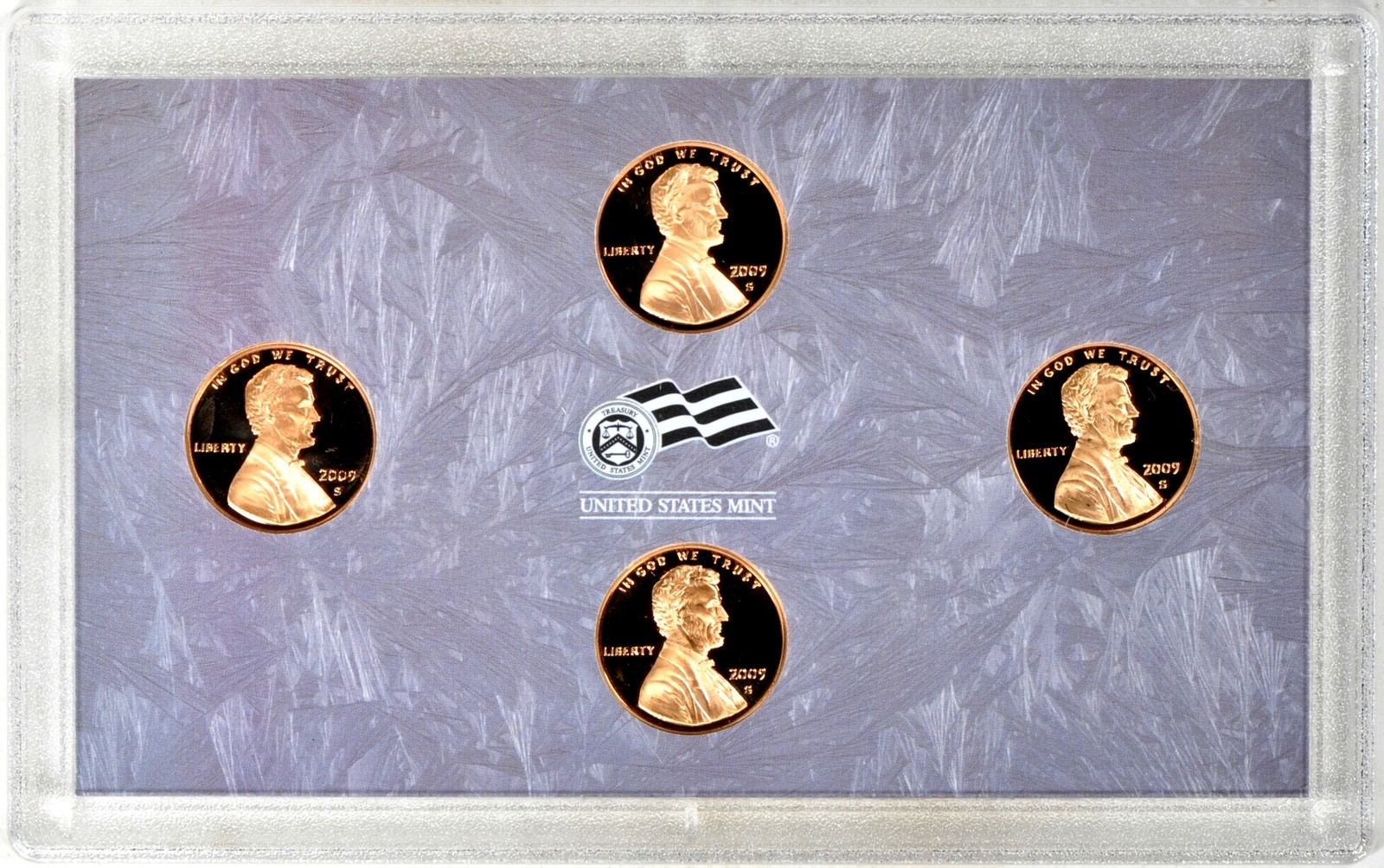 (4-Piece Proof Set) 2009-S 1C Lincoln Bicentennial Cents Set