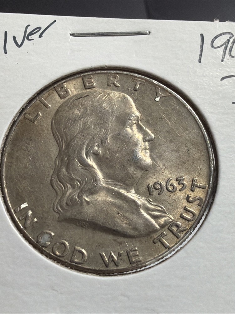1963-D Franklin Silver Half Dollar - FREE SHIPPING