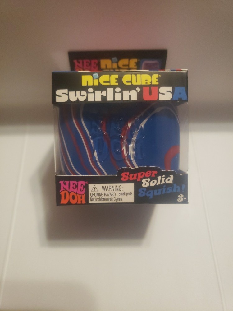 NEEDOH Nice Cube Swirlin’ USA Super Solid Squish NEW