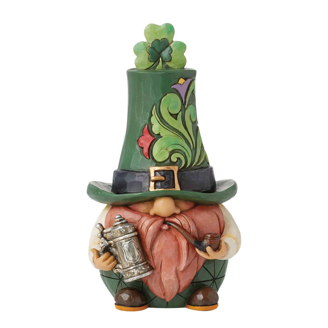 Jim Shore Heartwood Creek St Patrick's Leprechaun Irish Gnome Figurine 6016363