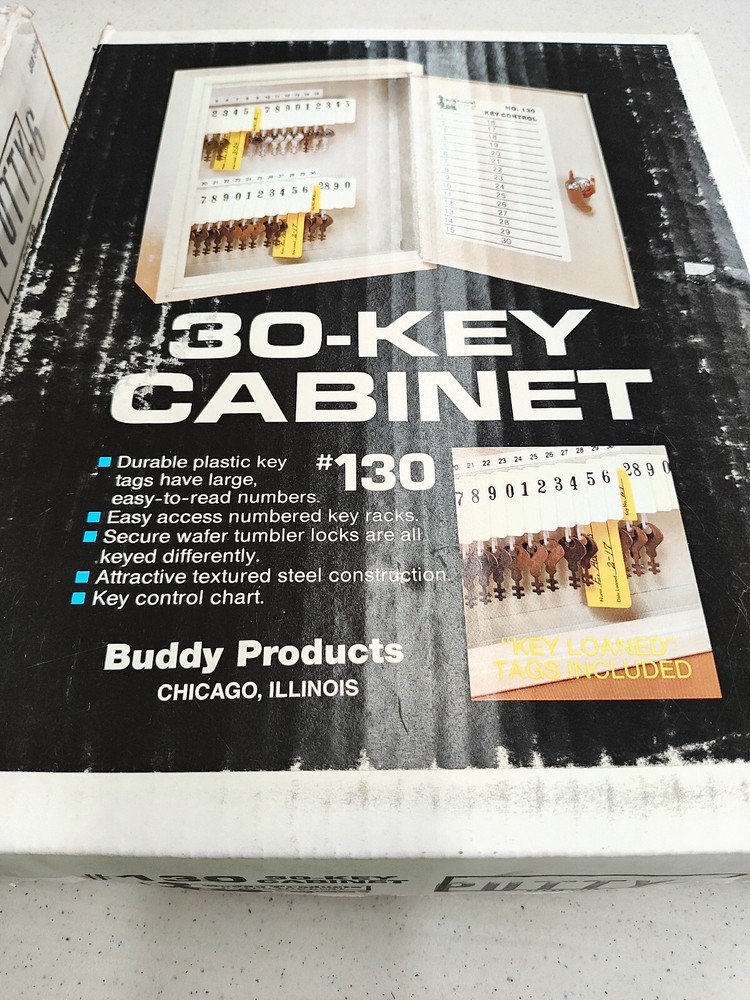 2 Buddy Products 30 Key Cabinet Lock Boxes #130