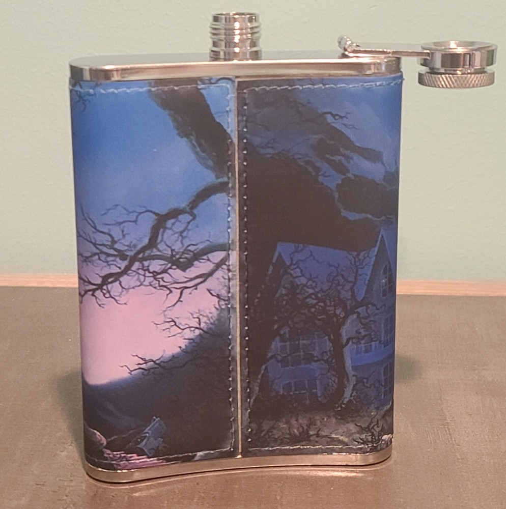 King Diamond: Them 8 oz flask custom made NEW