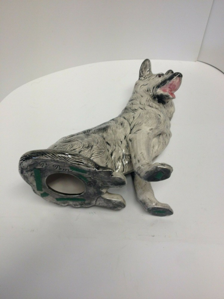 Vintage Ceramic German Shepherd Figurine