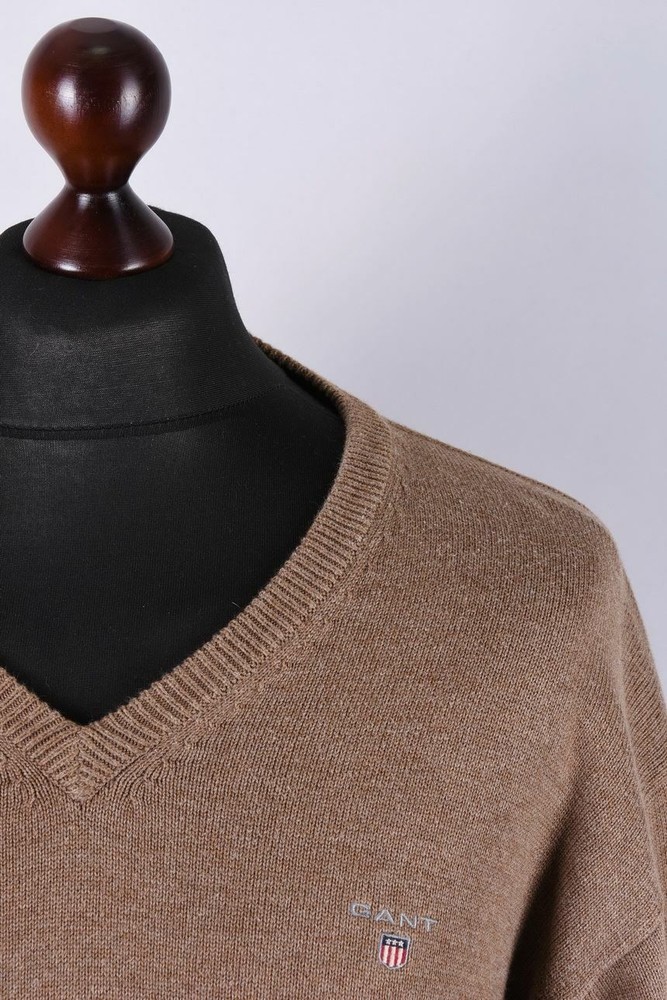 Gant V Neck Classic Jumper Size XL