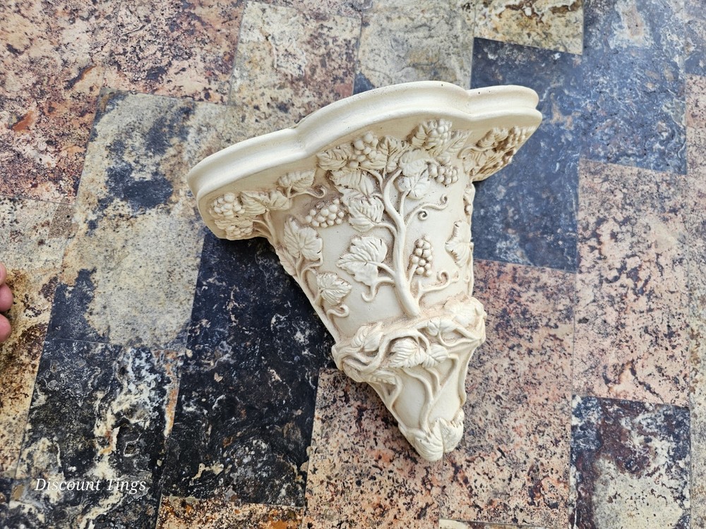 One Cast Resin Composite Neoclassical Fruit With Leaf Style Wall Shelf Sconce