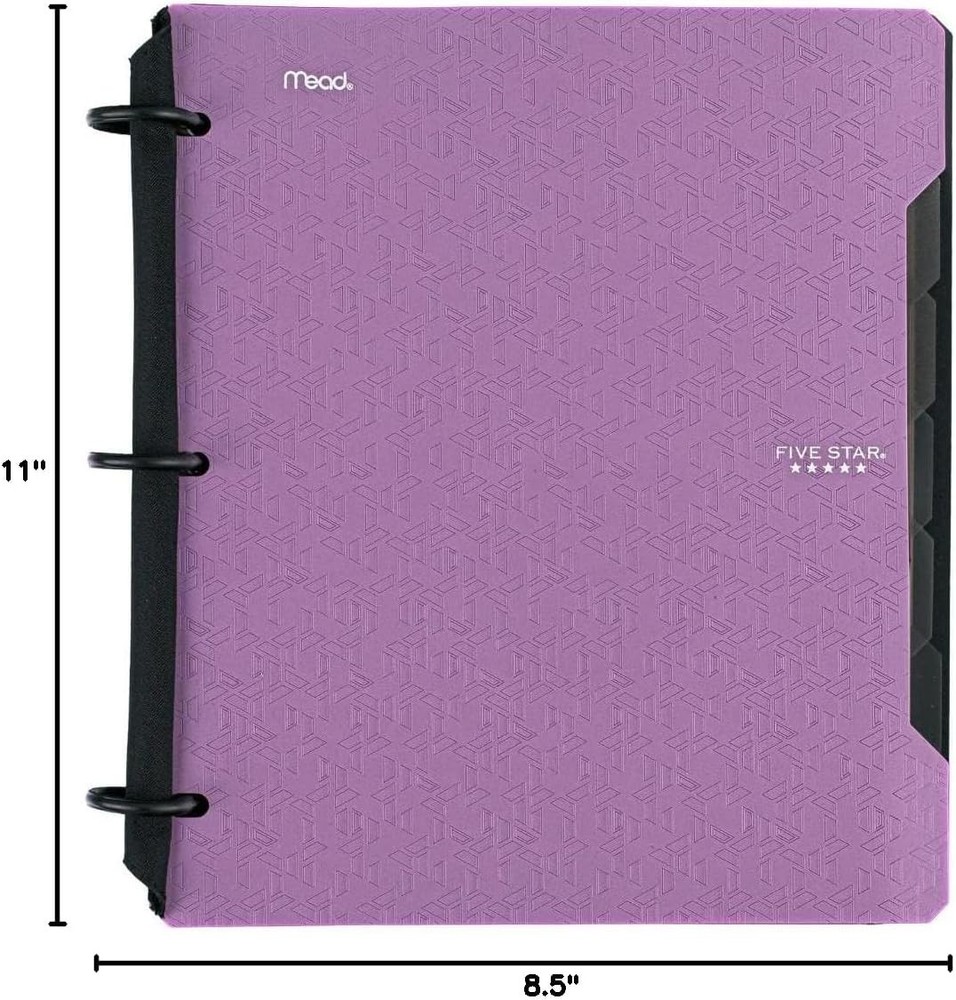 Flex Refillable Notebook with TechLock Rings - 300 Sheet Capacity, Amethyst